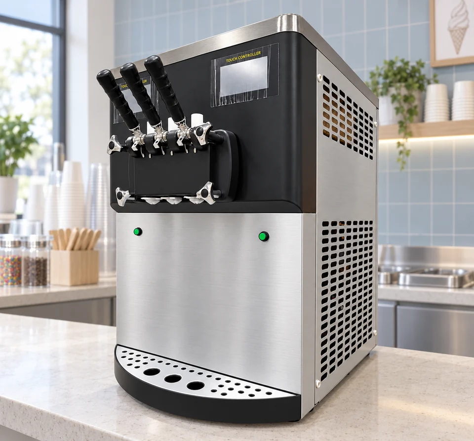 Countertop Soft Serve Machine in an illustrative application setting