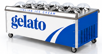 8 cylinders gelato machine