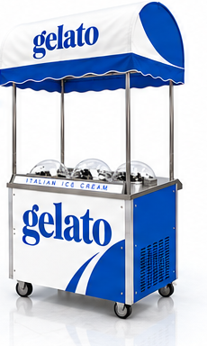 4 cylinders gelato machine