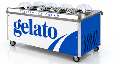 6 cylinders gelato machine