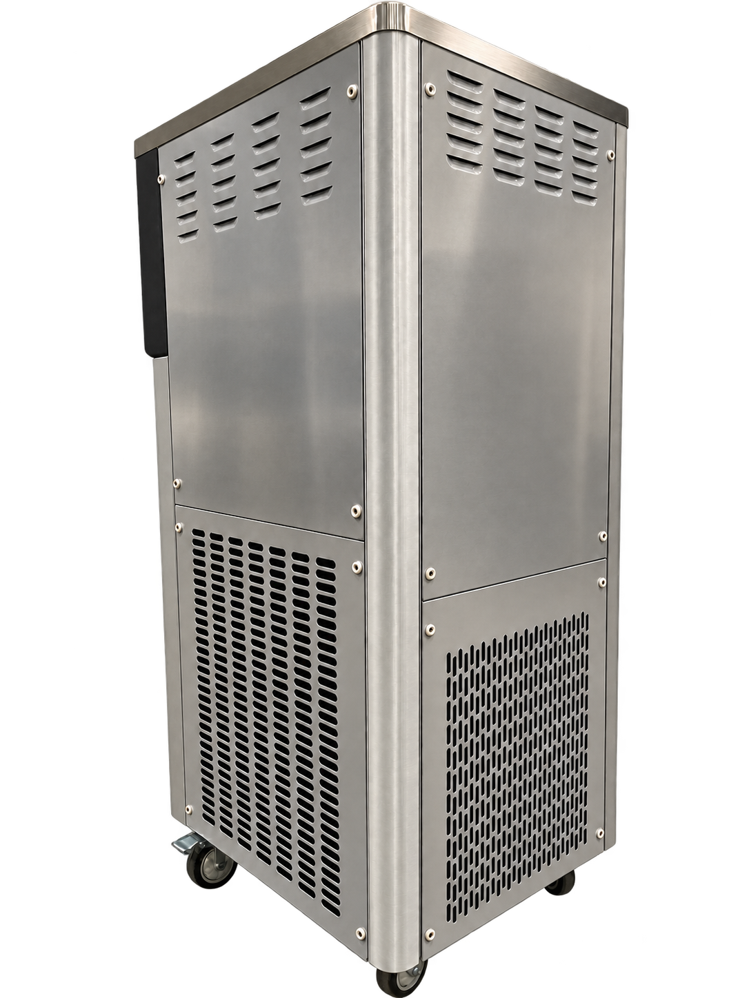 Rear-quarter view showing the rear and first side panel.